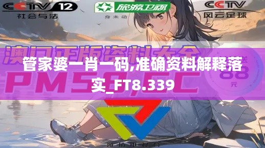 管家婆一肖一码,准确资料解释落实_FT8.339