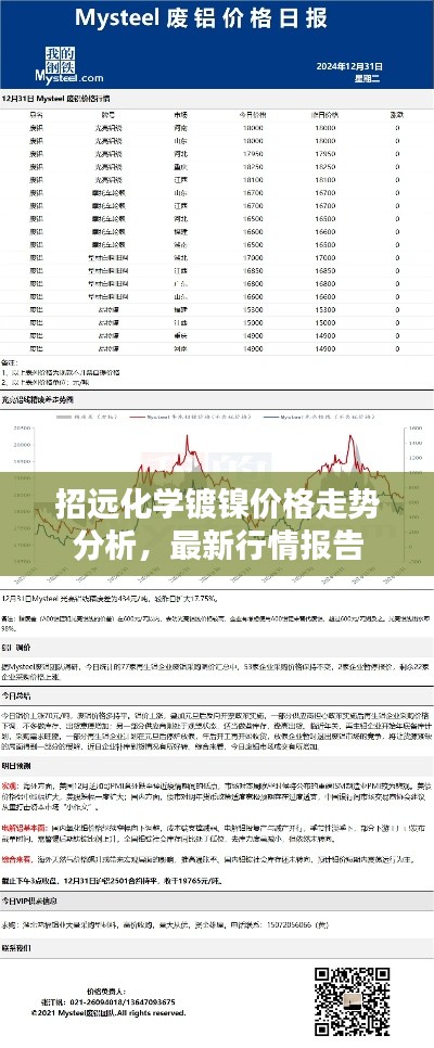 招远化学镀镍价格走势分析,最新行情报告