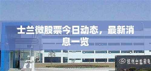 士兰微股票今日动态，最新消息一览