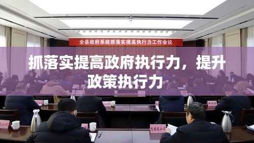 抓落实提高政府执行力,提升政策执行力