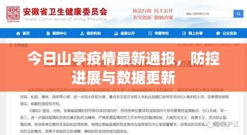 今日山亭疫情最新通报,防控进展与数据更新